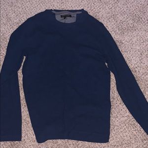 A blue banana republic sweater.